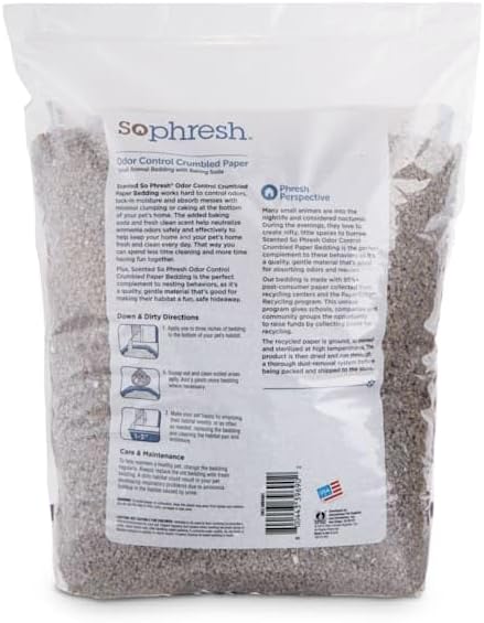 So Phresh Scented Crumbled Paper Small Animal Bedding 40 Liter