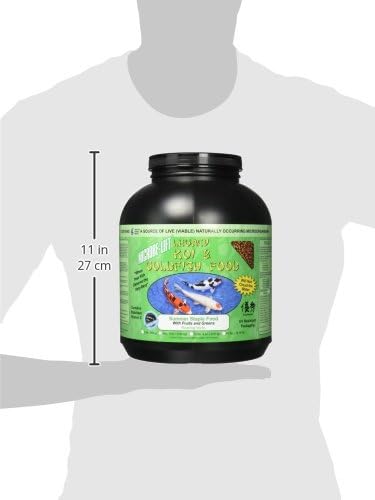 MICROBE-LIFT Fruits and Greens Floating Fish Food Sticks for Ponds, Water Gardens, and Fountains, Safe for Live Goldfish and Koi, 4.5 Pounds