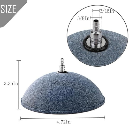 kathson Mineral Air Stone Bubble 4.7 Inch Ball Shape Diffuser Airstones for Aquarium, Fish Tank, Pump and Hydroponics(2 Pack)
