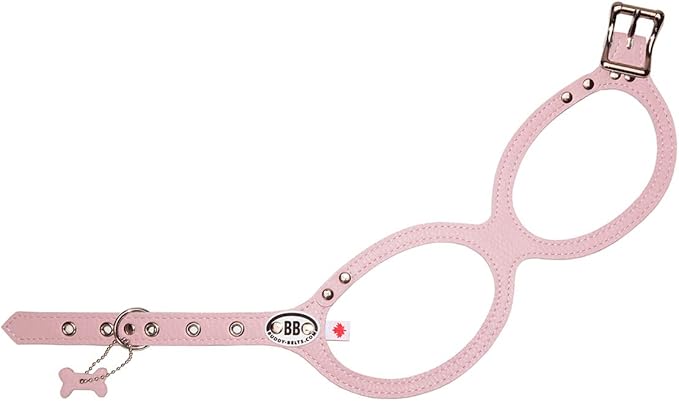 Buddy Belts Harness Pebble Grain Pink - Premium Edition (2)
