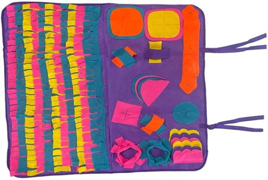 Snuffle Mat for Dogs Pigs Rabbits Cats Small Animals Forraging Toy with Non Skid Backing