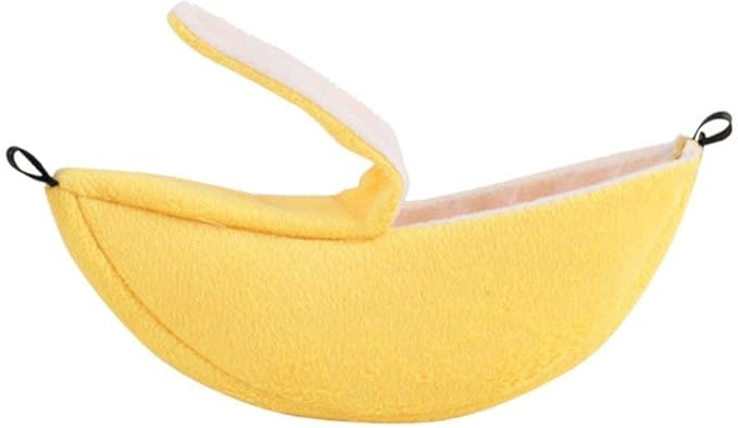 ISMARTEN Banana Hamster Hammock Soft Bed Small Pet House Animals Hamster Hanging House Cage Nest for Guinea Pig Rat Chinchilla Hedgehog Rat Small Bird Pet