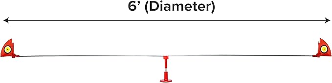 Bird B Gone - Repeller 360 - Spinning Bird Deterrent With Scare Eye Flags - Deters Seagulls and Other Birds From Landing - Durable Windproof Design - For Boats, Docks, Lights - Easy Installation - 6ft
