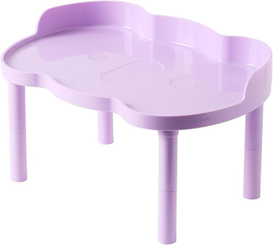 Hamster Play Color Plastic Platform Waterproof for Exercise Wheel Food Bowl Water Bottle and Other Cage Accessories (Taro Purple, 6.3" Height)