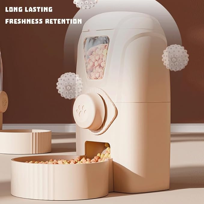 Hanging Cage Automatic Pet Food Water Dispenser 34oz, Large Capacity Feeder Gravity Refill Food and Siphon Suction Water Set for Dog Cat Rabbit Chinchilla and Ferret (Food Dispenser)