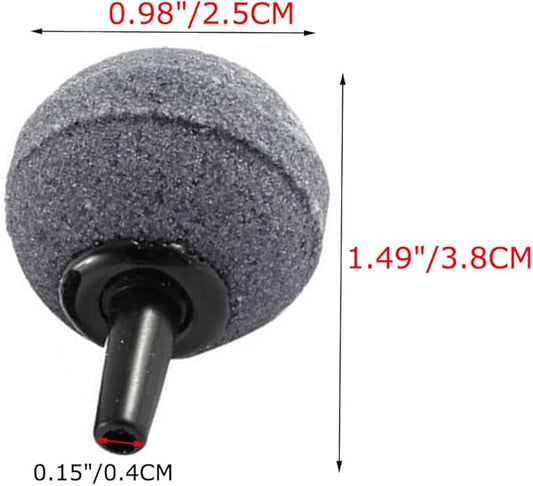 Air Stone Cylinder Bubble Diffuser Airstones for Aquarium 0.8/0.9inch Diffuser Release Tool for Nano Air Pumps Small Buckets and Fish Tanks