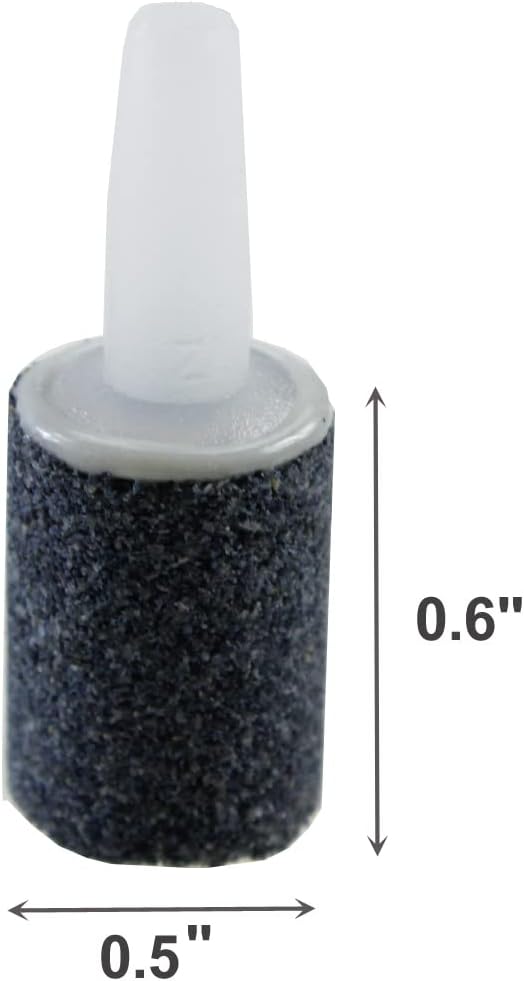 AQUANEAT Aquarium Air Stones 0.6 inch 12Pack, Bubble Stone, Fish Tank Airstones, Aerator Stone Bubble Diffuser, Air Pump Accessories for Aquariums, Fish Tanks, and Hydroponics