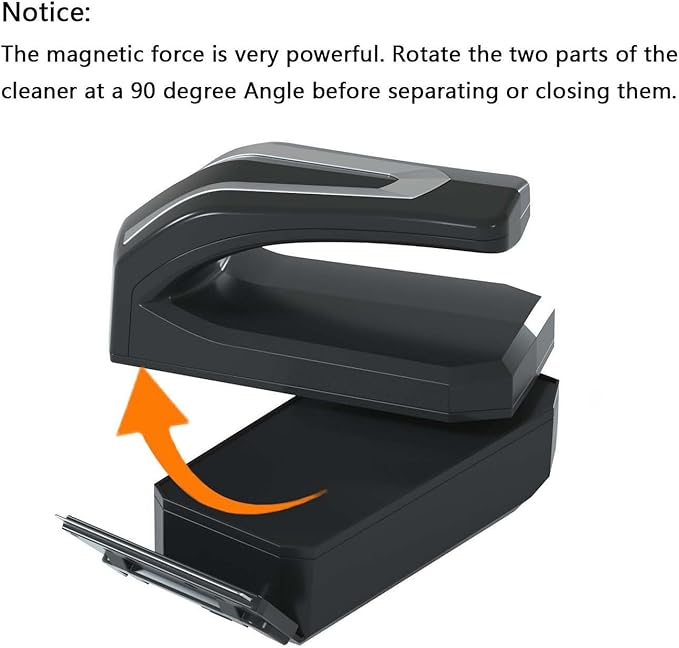 Carefree Fish Aquarium Super Powerful Magnetic Cleaner with 4 Algae Scrapers for Glass Fish Tank Magnet Brush Floating M+(Plus)