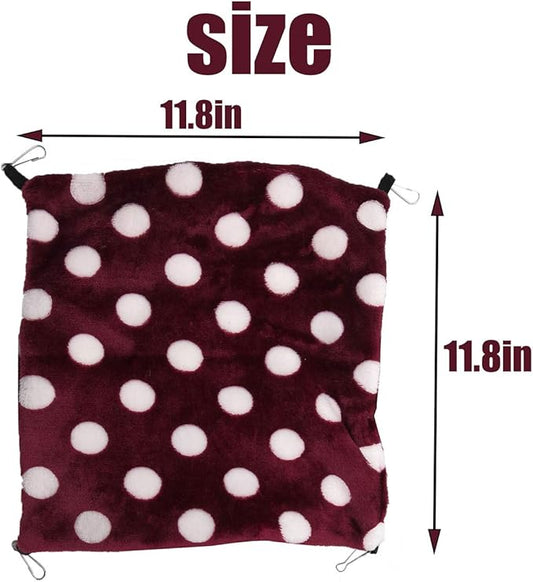 LEFTSTARER Rat Ferret Sugar Glider Cage Hammock Bedding Small Pet Cage Accessories Toy Triple-Layer Hammock Bedding for Hamster Guinea Pig Sugar Glider Rat Ferret Chinchilla Playing Sleeping(Grey)