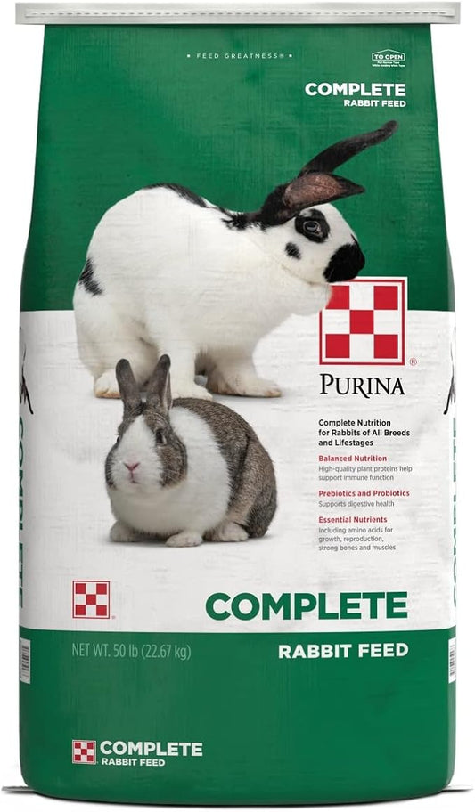 Purina | Rabbit Food Complete Pellets | 50 Pound (50 lb) Bag
