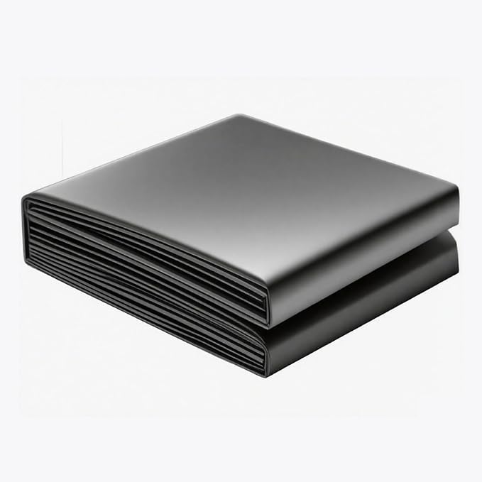 8 x 10 FT Pond Liner, 18 Mil Pond Liners for Outdoor Ponds, HDPE Pond Liner Leakproof Ecofriendly Easy Cut, Fish Pond Liner for Garden Ponds, Fish Ponds, Water Features