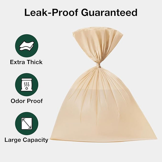 VETRESKA Dog Poop Bags, Leak Proof, Extra Thick and Large Pet Waste Bags for Dog Walking and Cat Litter, Sandalwood & Almond Scented, 300 Bags