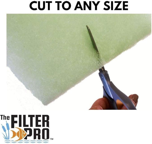 Lime Green Fine Filter Media, 1" Thick, 28" x 240" Roll, Perfect for Aquariums, Ponds or Water Gardens, Made in USA