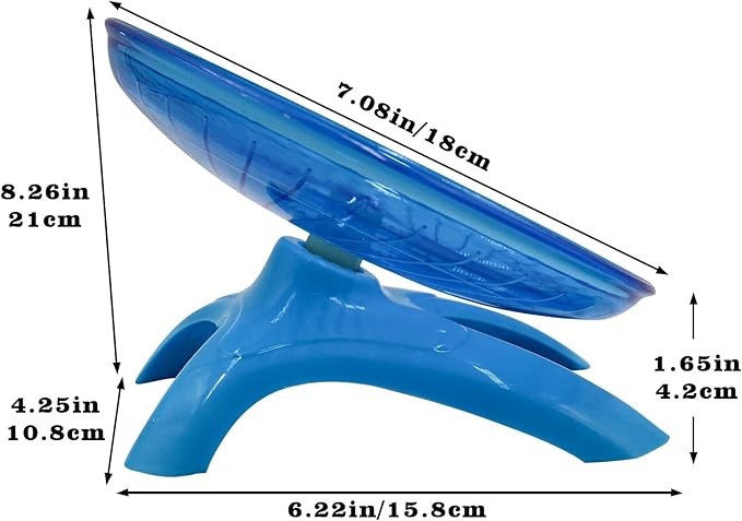 Oooct Hermit Crab Wheel Toy, Small Animals Cage Accessory, Suitable for Hermit Crab, Hamster, Rat