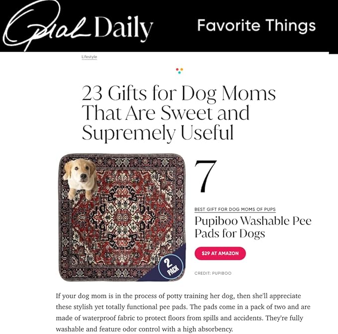 Washable Pee Pads for Dogs - Super Absorbent Reusable Puppy Training Pads - 100% Waterproof, Leak-Proof & Non-Slip Whelping Pads for Pet Housebreaking