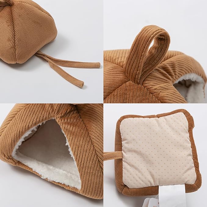 LOS ANDES Guinea Pig Bed House Hamster Hideout Soft Mice, Rat Nest Small Animal Cage Accessories for Mouse, Sugar Glider,Chinchilla,Gerbil