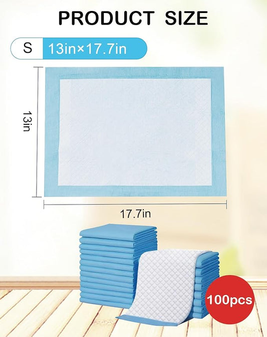 100 Pcs Disposable Bird Cage Liner 12.9" X 17.7" Birds Cage Liners Super Absorbent Birdcage Liners Parakeet Cage Training Accessories with Quick-Dry Surface for Cockatiels Canaries Parrots