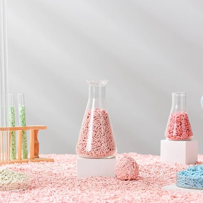 Tofu Cat Litter Natural Clumping Tofu Cat Litter, Fast Clumping and Easily Scoop-able 5.5lb/88oz 5 Scents - Watermelon, 2 Pack