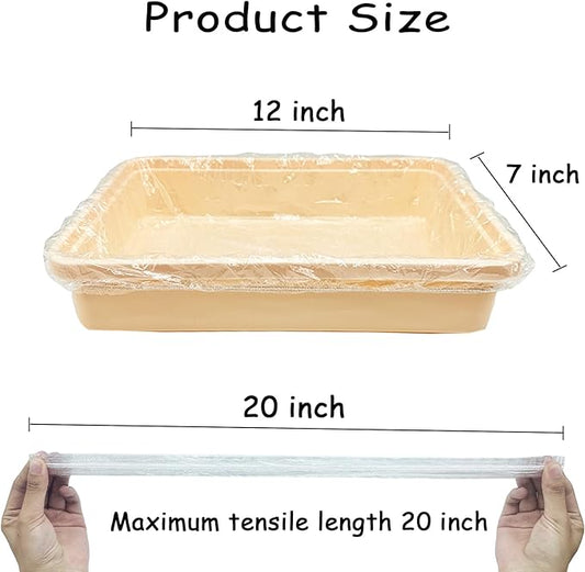 Disposable Plastic Rabbit Cage Liner Guinea Pig Litter Box Liner Small Animal Litter Pan Bags Leak Proof Toilet Film for Bunny Chinchilla Hedgehog Bird