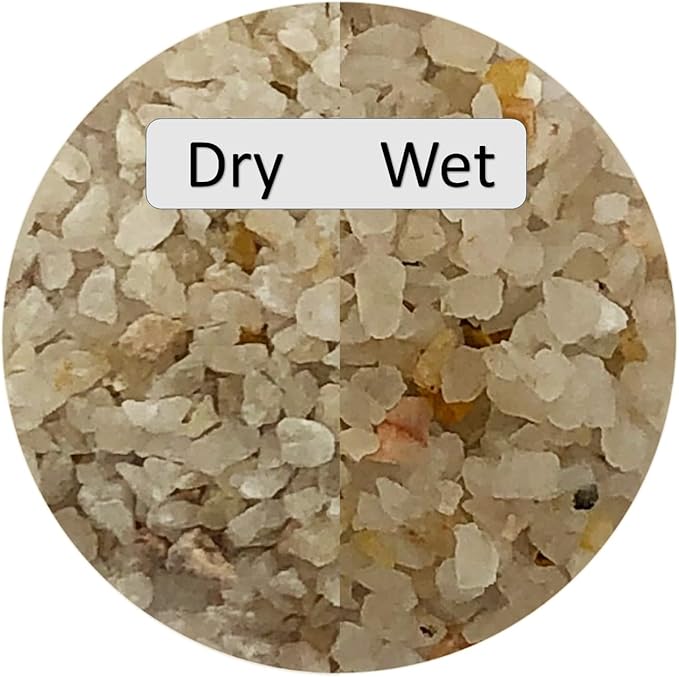 1 LB Fine Natural Silsand, Coarse Silica Sand for Plants, Aquariums, Fire Pits, Terrariums, Cactus and Succulent Plants & Garden Sand Grit