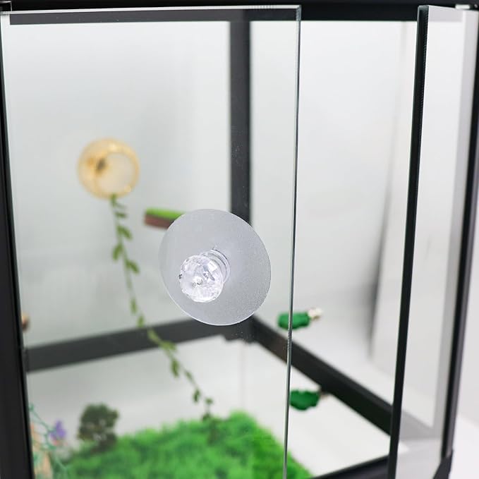 10 Pcs Aquarium Lid Handle, Acrylic Round Handles with Adhesive for Fish Tank Cover, Fish Tank Accessories, Aquarium Lid Handle Replacement