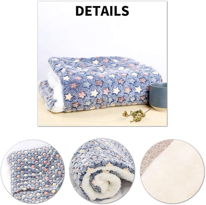 Amakunft 2 Pcs Guinea Pig Bed Mat Washable, Rabbit Winter Bed Pad for Indoor, Warm Small Animal Bed Mattres, Fleece Sleeping Pad for Bunny, Rat, Hedgehog, Sugar Glider, Chinchilla