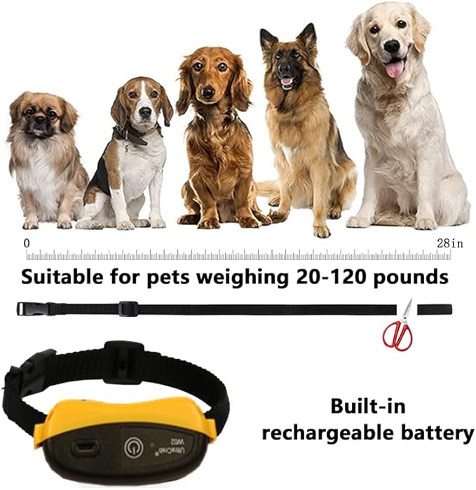 Indoor Pet Barrier for 2 Dogs,Wireless Indoor Electric Fence,Pet Gate, Keeps Areas Off Limits,Dog Home Proofing, Waterproof/Rechargeable/Beep/Static Training Collar,Orange Kit