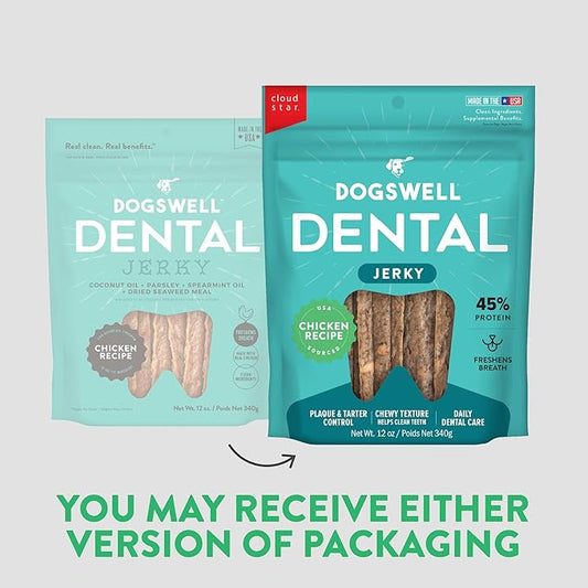 DOGSWELL Dental Chicken Jerky 12 Ounce