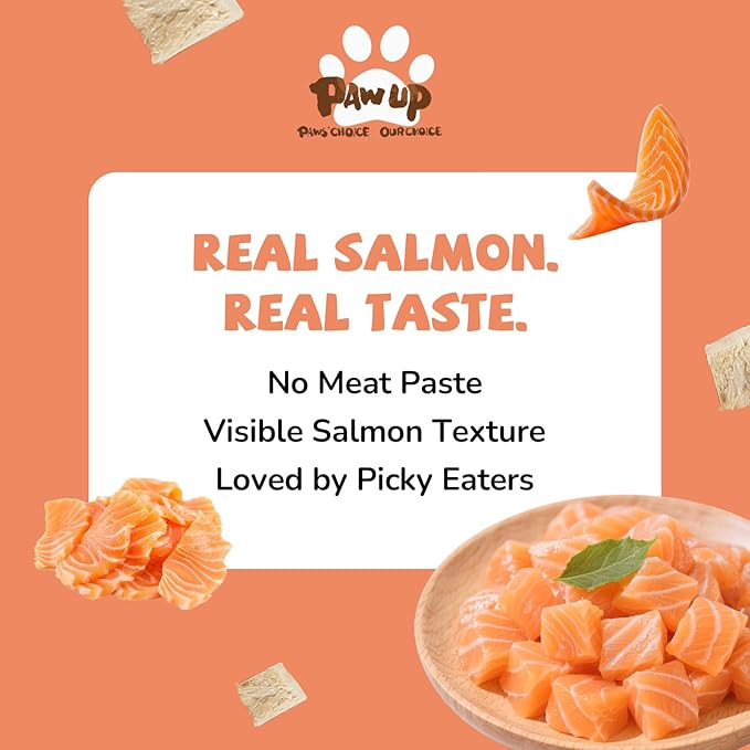 Freeze Dried Salmon Dog Treats, Single Ingredient Raw Dog Food Toppers, Healthy Training Treats for Dogs,3.8 oz