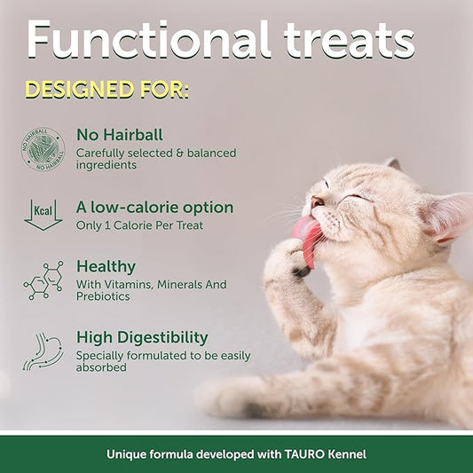Nature's Protection Low Calorie Cat Treats - Crunchy Cat Snacks Treats for Indoor Cats - with Vitamins & Prebiotics for Urinary Health, Weight & Hairball Control (Superior Care - Poultry, 2.64 oz)