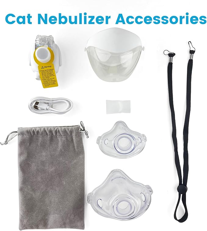Cat Nebulizer and Inhaler mask for Cats,Puppies,Small Dogs (S)