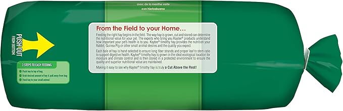 Kaytee All Natural Timothy Hay Wild Meadow Hay Blend for Guinea Pigs, Rabbits & Other Small Animals, 24 Ounce (Pack of 2)