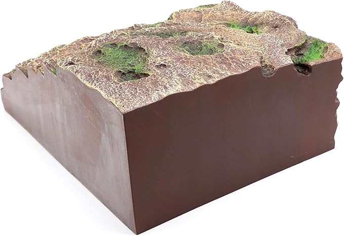 Large Reptile Hide Shale Scape Step Ledge, Reptile Cave Hideout, Bearded Dragons Accessories, Basking Rocks for Bearded