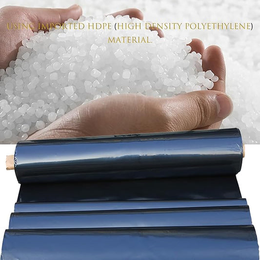 HDPE Pond Liner Garden Pool Waterproof Membrane Durable Flexible Fish Pond Preformed Liners for Fishponds Ponds Protection Reinforced Landscaping(Size:5 * 6m,Color:20S)