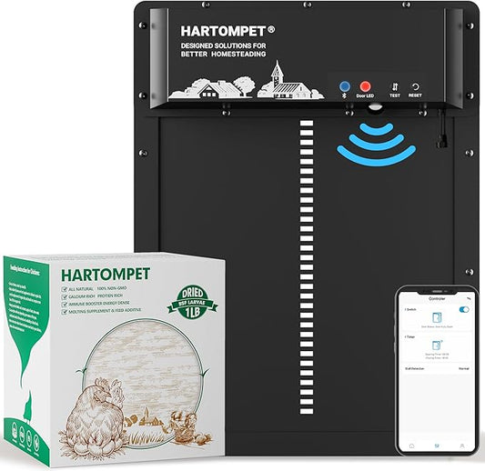 Dried BSF Larvae for Chickens - Non-GMO Poultry Feed Supplement, 85X More Calcium Than Mealworms, 1LB Grub Worms Perfect for Molting & Laying Hens, Ducks, and Wild Birds