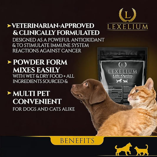 Life-Optim Terminal Illness Support Blend for Dogs and Cats | 100% Natural Supplement Powder | Designed to Extend and Improve Quality of Life | 200 Gram Powder Bag