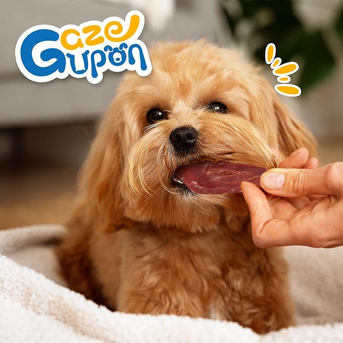 gazeupon Dog Treats Duck Jerky Rings, Natural Duck Breast, Healthy Training Rewards for Dogs w/Glucosamine Chondroitin