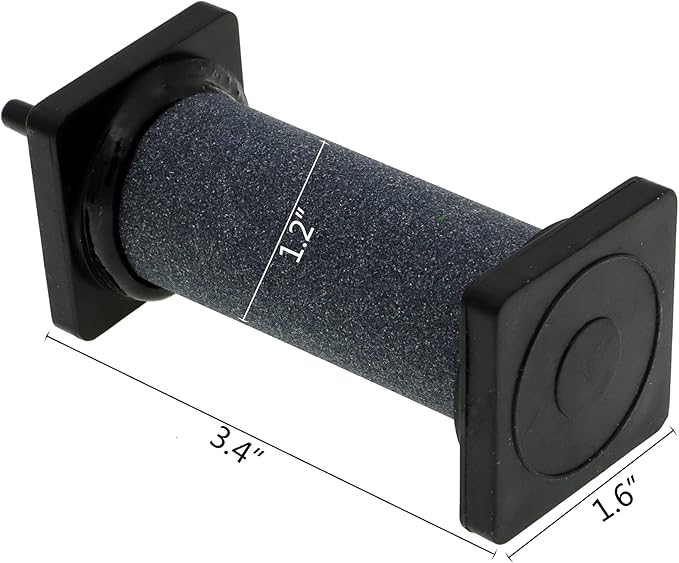 ALEGI Aquarium Air Stone Cylinder Bubbler with Plastic Shield for Hydroponic, Fish Tank (A3080 5pcs)