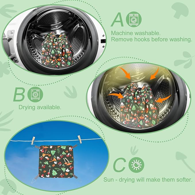 Ferret Hammock, Washable Rat Hammock,3 Pack Rat Cage Accessories,Soft Guinea Pig hammocks, Ferret Rats Chinchilla Bed, Hamster hammocks, Sugar Glider, Squirrel