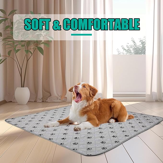 1 Pack Extra Large 72"X72" Washable Pee Pads for Dogs Super Absorbent Dog Training Pads Non-Slip Waterproof Pet Training Pads Mats Whelping Pads for Dogs Cats Puppy