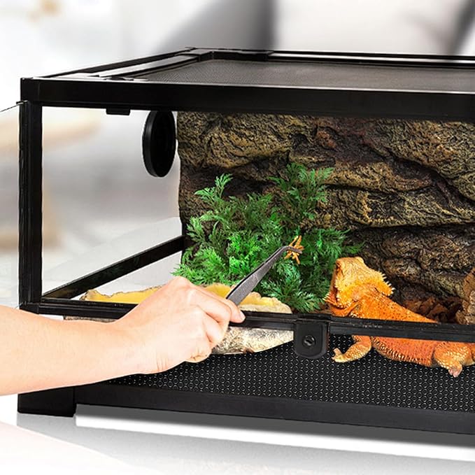 Reptile Substrate Mat Terrarium Carpet, 118" x 23.6" Non-Adhesive Reptile Terrarium Bedding Substrate Liner, Bearded Dragon Tank Accessories for Reptile,Leopard Gecko,Lizard,Tortoise