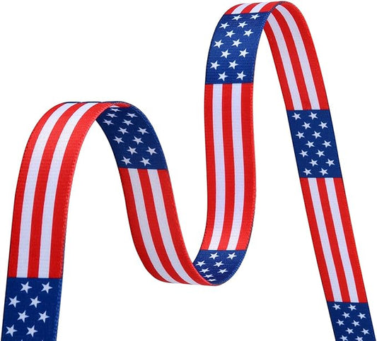 American Flag Dog Collar and Leash Set- Patriotic, US Flag Pattern, Star & Stripes, Fourth of July Dog Collar, Adjustable for Small Medium Large Dogs(Classic US Set,M)