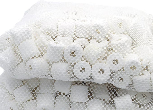 JIHAQUA Aquarium Bio Ceramic Rings 10 lbs Filter Media for Pond Fish Tank Canister Filter