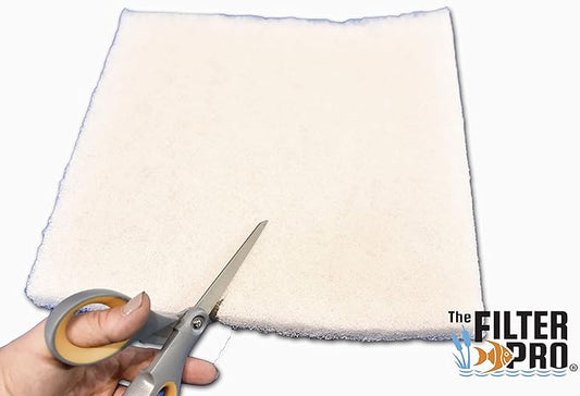White Fine Filter Media, 1" Thick, Perfect for Aquariums, Ponds and Water Gardens, Made in USA (16" x 16" - 3 Pack)