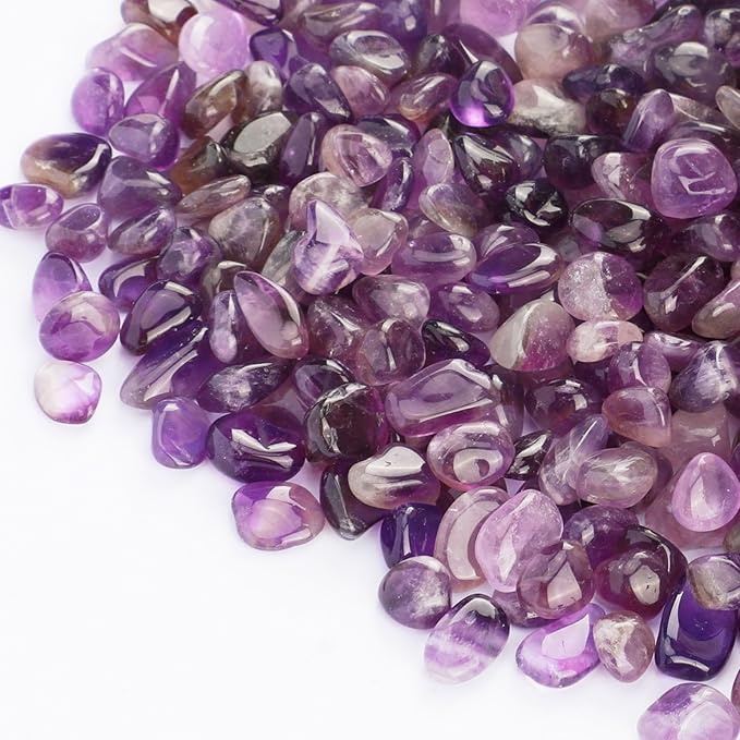 2lb Amethyts Chips Healing Crystal Stone for Aquarium Vase Plant Decoration Jewelry DIY