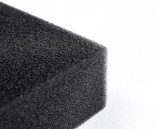 AQUANEAT Aquarium Filter Sponge Open Cell Foam Sheet Bio Sponge Filter Media Pad HMF Fish Tank Sump Divider (23" Lx 12.25" W x 2" H, Black)
