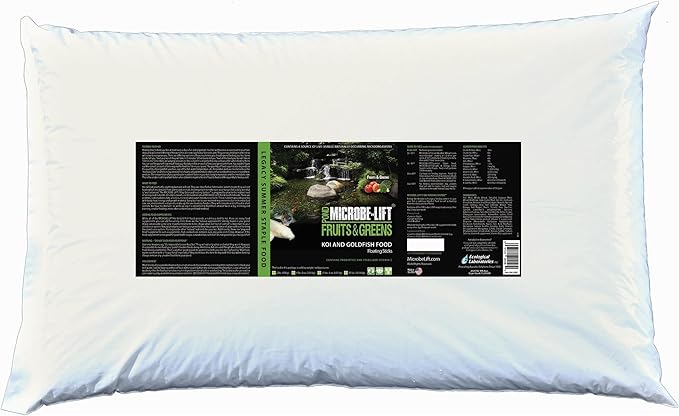 Microbe-Lift Fruits and Greens Floating Fish Food Sticks for Ponds, Water Gardens, and Fountains, Safe for Live Goldfish and Koi, 40 Pounds