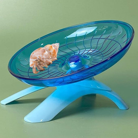 Oooct Hermit Crab Wheel Toy, Small Animals Cage Accessory, Suitable for Hermit Crab, Hamster, Rat
