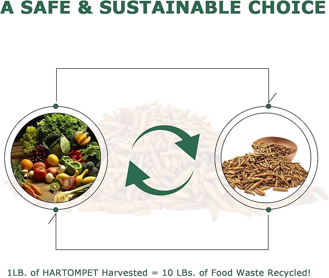 Dried BSF Larvae for Chickens - Non-GMO Poultry Feed Supplement, 85X More Calcium Than Mealworms, 5LB Grub Worms Perfect for Molting & Laying Hens, Ducks, and Wild Birds