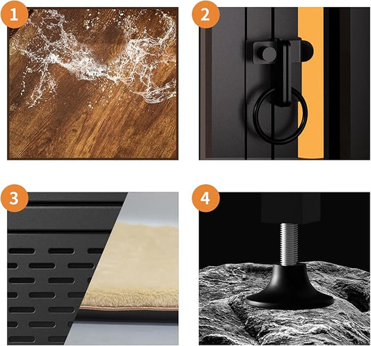 Dog Crate Furniture, Sliding Doors 39.9" – Heavy Duty Wooden Dog Kennel with Cushion, Dog Cage for Medium & Large Dogs, Chew-Resistant End Table Design